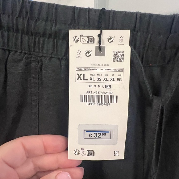 New w/ Tags!
WASHED EFFECT LINEN BLEND PANTS
ANTHRACITE GREY - REF. 4387/062 - Picture 7 of 8